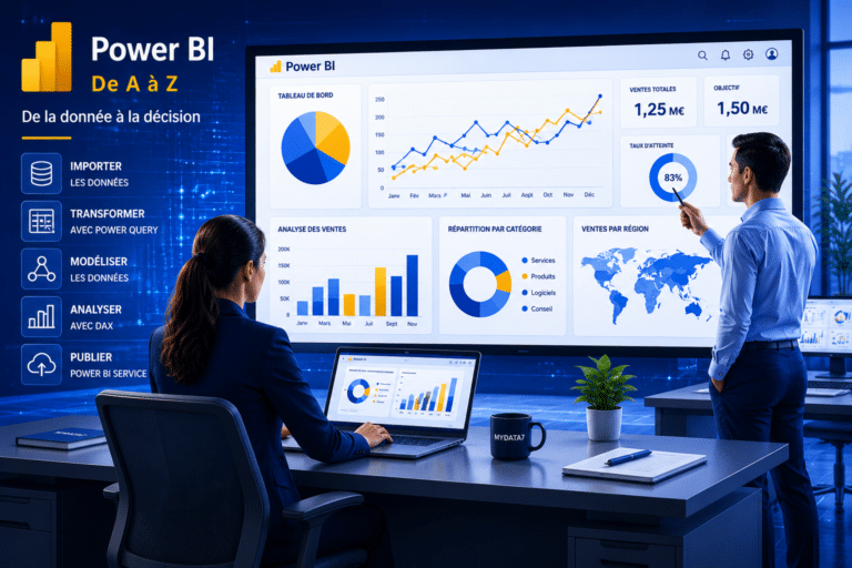 Formation Power BI de A à Z : création de tableaux de bord professionnels avec Power Query, DAX et Power BI Service